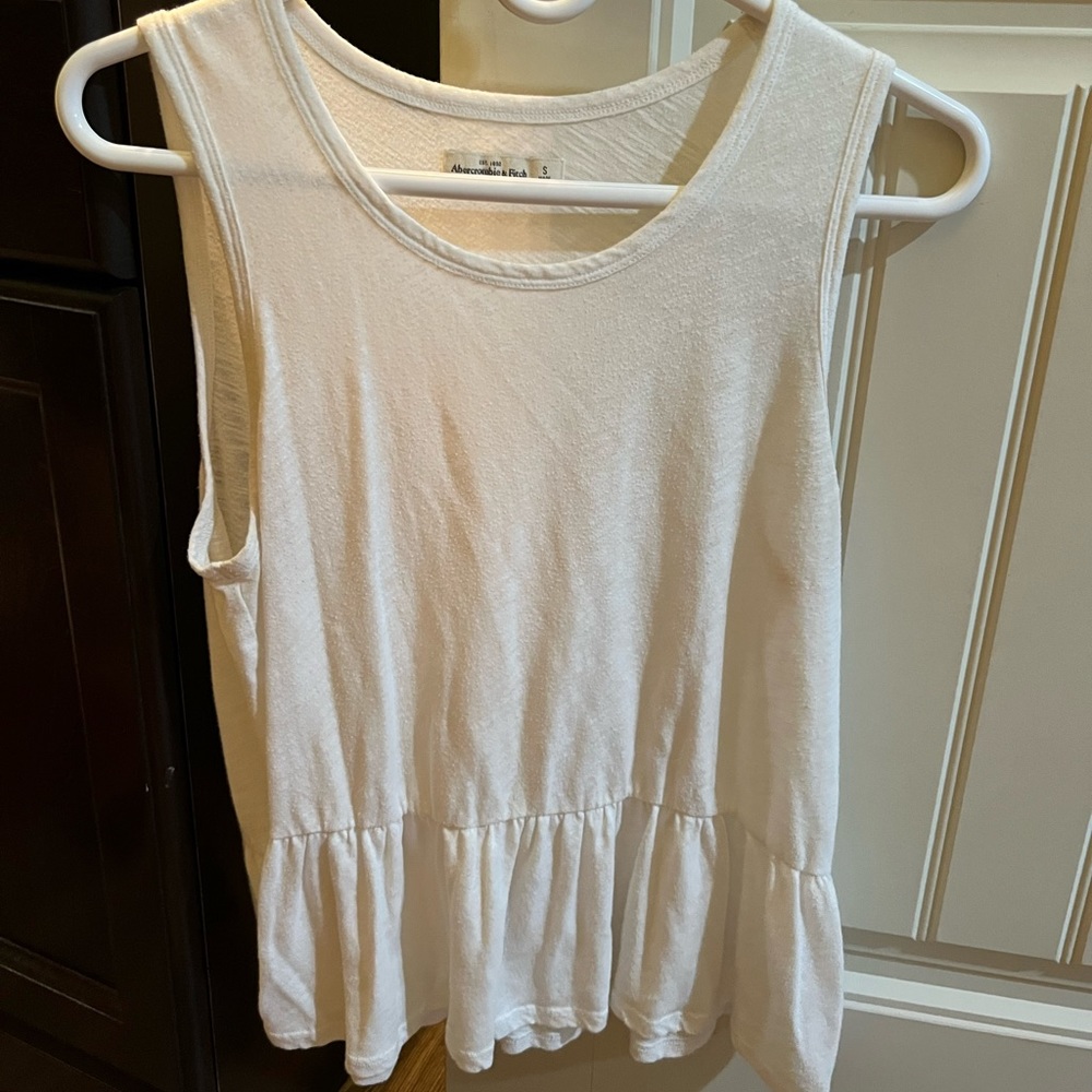 Abercrombie & Fitch, White, Baby Doll Tank